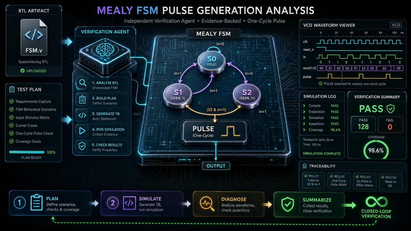 Mealy FSM 功能验证